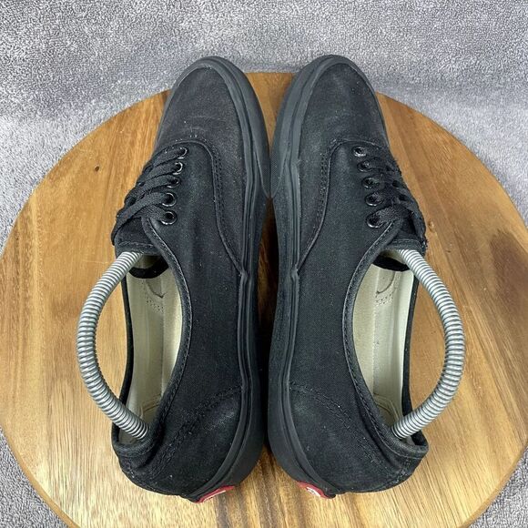 Vans Authentic Pro Triple Black Canvas Skate Shoes Sneakers Men's Size 10 - Picture 5 of 9